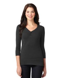 Ladies PA 3/4 Sleeve Henley